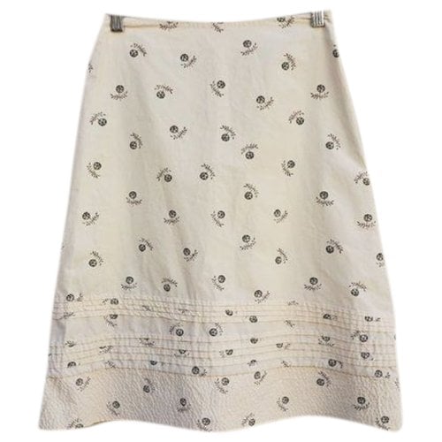 Pre-owned Marni Mid-length Skirt In Ecru