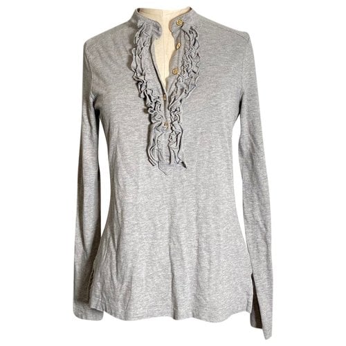 Pre-owned Tory Burch Blouse In Grey