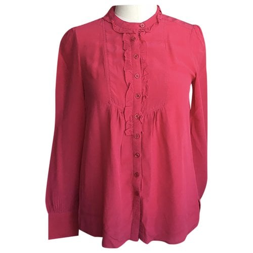 Pre-owned Tara Jarmon Silk Shirt In Pink