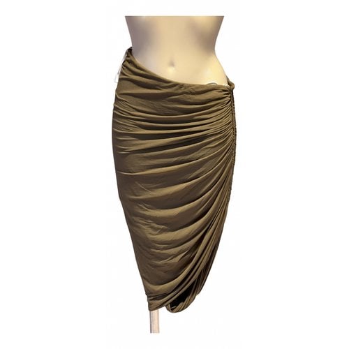 Pre-owned Donna Karan Mid-length Skirt In Green