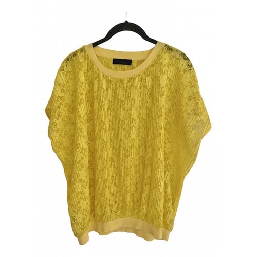 Pre-owned Trussardi Blouse In Yellow