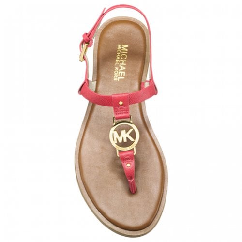 Pre-owned Michael Kors Leather Sandals In Pink