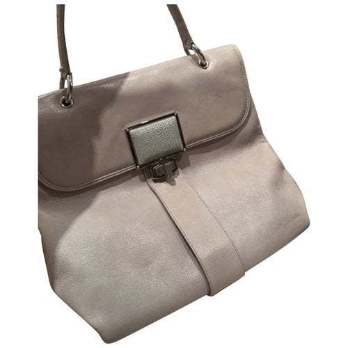 Pre-owned Balenciaga Leather Tote In Grey