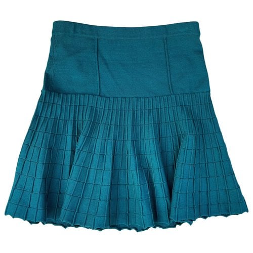 Pre-owned Jonathan Simkhai Mini Skirt In Blue