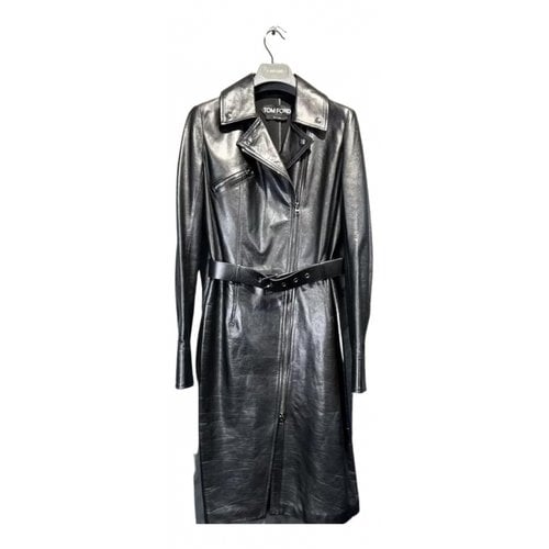 Pre-owned Tom Ford Leather Trench Coat In Other