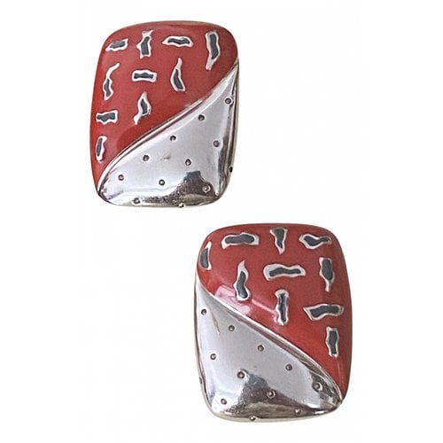 Pre-owned Escada Earrings In Silver