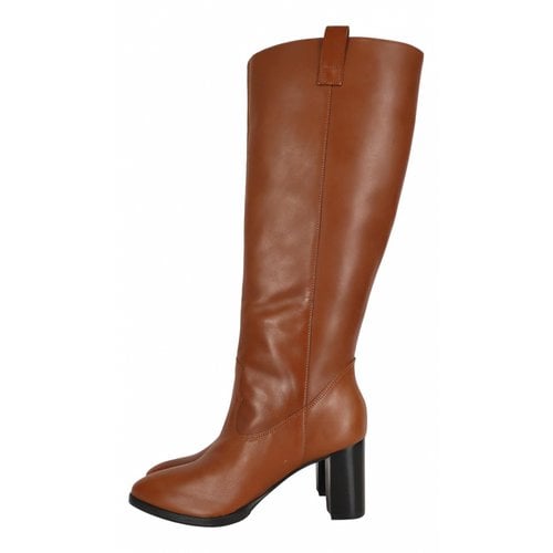 Pre-owned Ted Baker Leather Boots In Brown