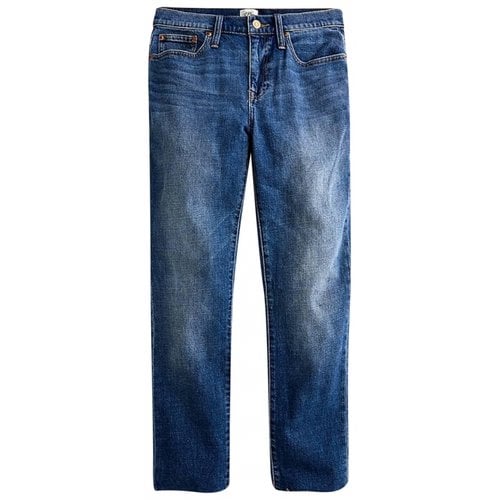 Pre-owned Jcrew Boyfriend Jeans In Blue
