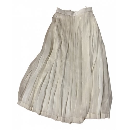 Pre-owned The Row Maxi Skirt In White