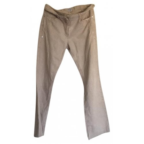 Pre-owned Armani Collezioni Linen Straight Pants In Other