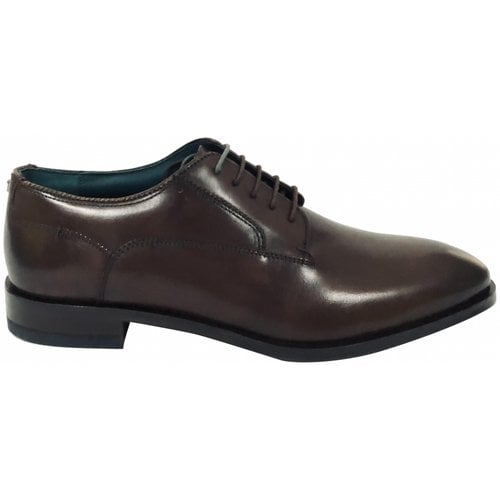 Pre-owned Ted Baker Leather Lace Ups In Brown