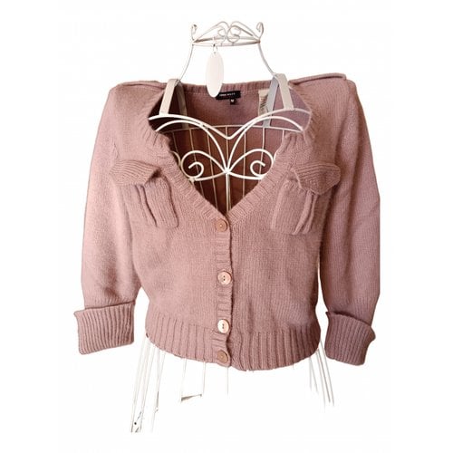 Pre-owned Miss Sixty Wool Cardigan In Pink