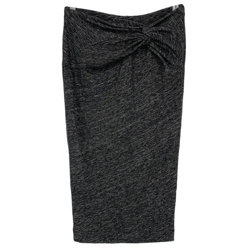 Pre-owned Iro Wool Mid-length Skirt In Grey