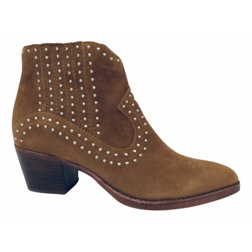 Pre-owned Dolce Vita Western Boots In Brown