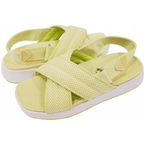 Pre-owned Ugg Sandals In Yellow
