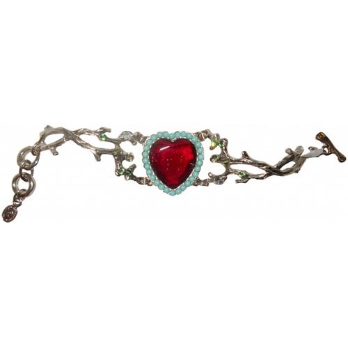 Pre-owned Christian Lacroix Crystal Bracelet In Red