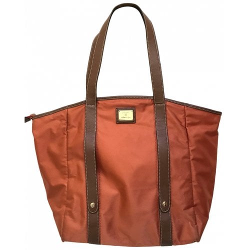 Pre-owned Lancel Leather Tote In Orange