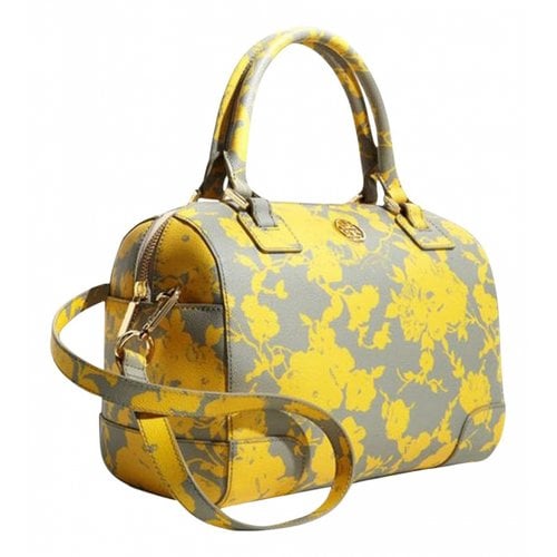 Pre-owned Tory Burch Satchel In Yellow