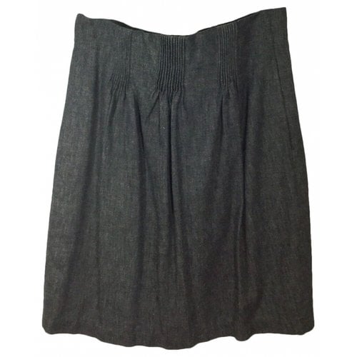 Pre-owned Hoss Intropia Linen Mid-length Skirt In Other
