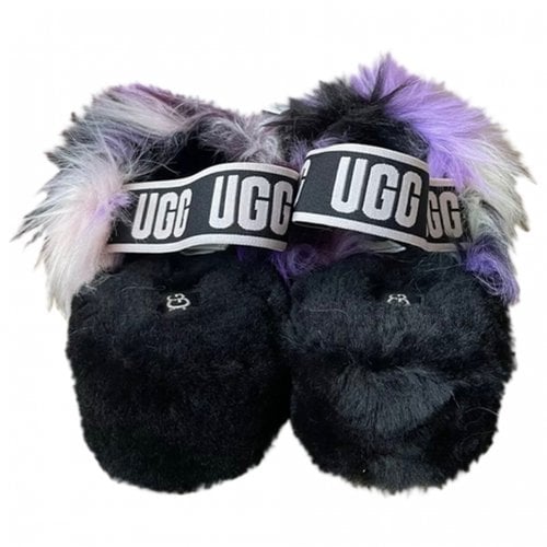 Pre-owned Ugg Faux Fur Sandals In Multicolour