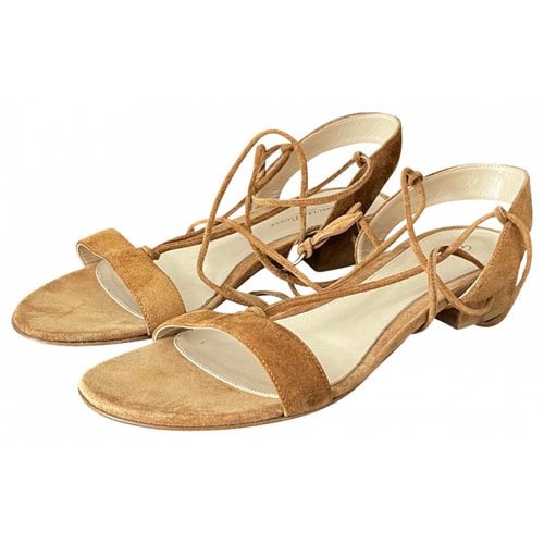 Pre-owned Gianvito Rossi Sandals In Beige