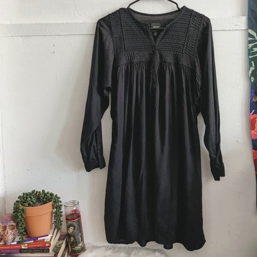 Pre-owned Ayr Mini Dress In Black