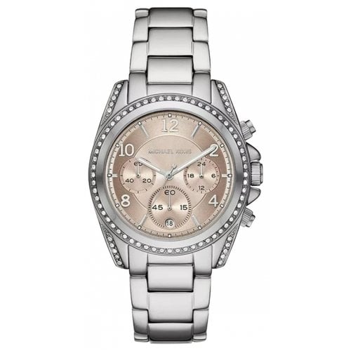 Pre-owned Michael Kors Silver Watch In Pink