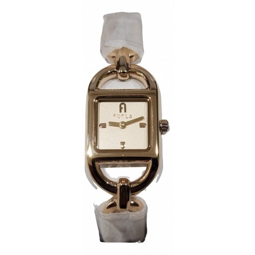 Pre-owned Furla Watch In Gold