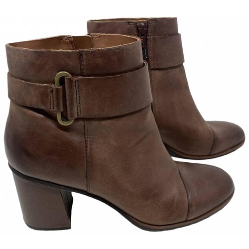 Pre-owned Kork-ease Leather Boots In Brown