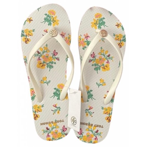 Pre-owned Tory Burch Sandals In White