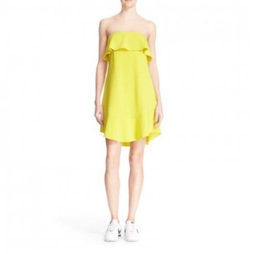 Pre-owned A.l.c Mini Dress In Yellow