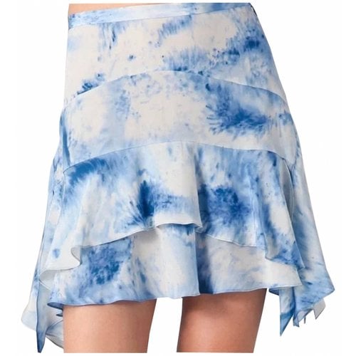Pre-owned Rebecca Taylor Silk Mini Skirt In Blue