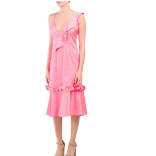 Pre-owned Anthropologie Mid-length Dress In Pink