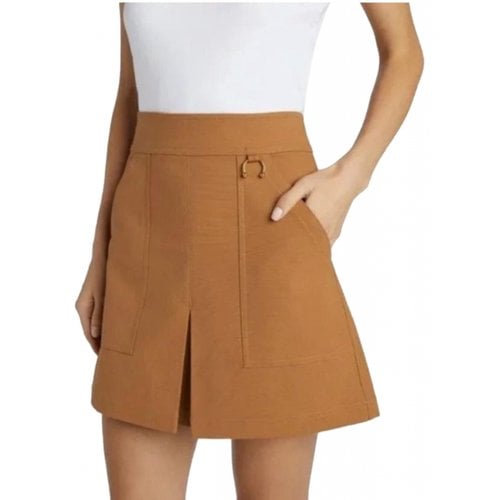 Pre-owned A.l.c Mini Skirt In Brown