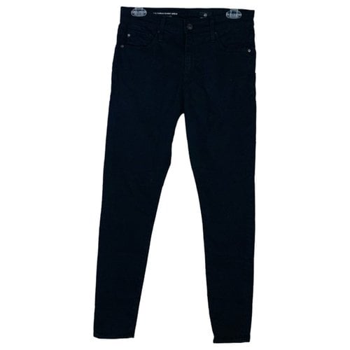 Pre-owned Ag Slim Jeans In Black