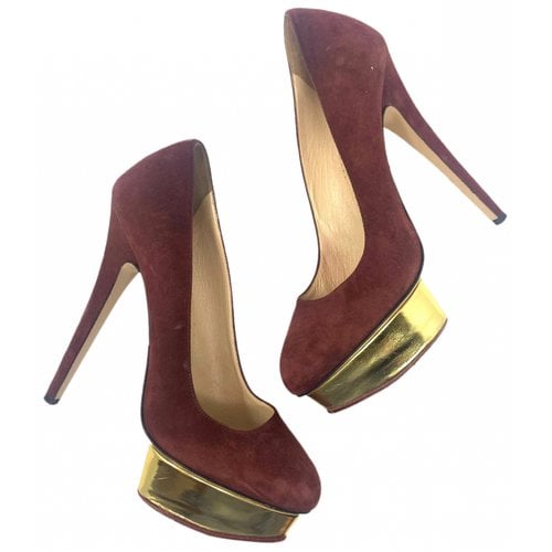 Pre-owned Charlotte Olympia Heels In Red