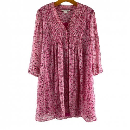 Pre-owned Diane Von Furstenberg Silk Tunic In Pink