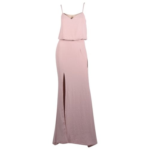 Pre-owned Dress The Population Maxi Dress In Pink