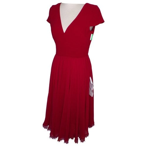Pre-owned Dress The Population Lace Mid-length Dress In Red