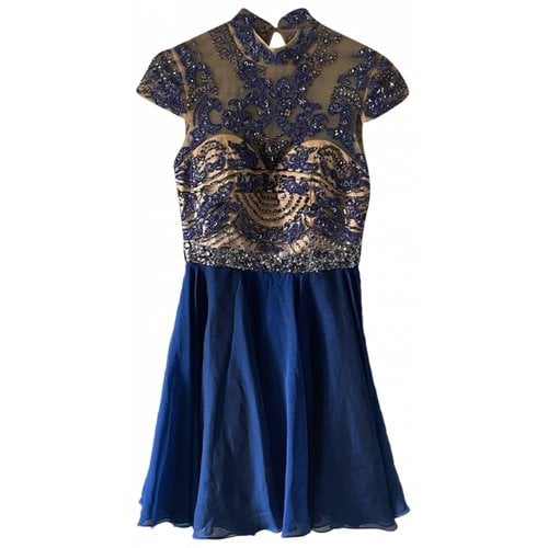 Pre-owned Sherri Hill Mini Dress In Blue