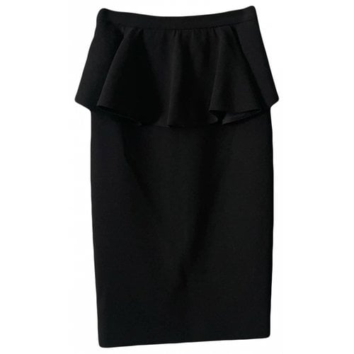 Pre-owned St John Mini Skirt In Black