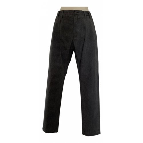 Pre-owned D&g Trousers In Grey
