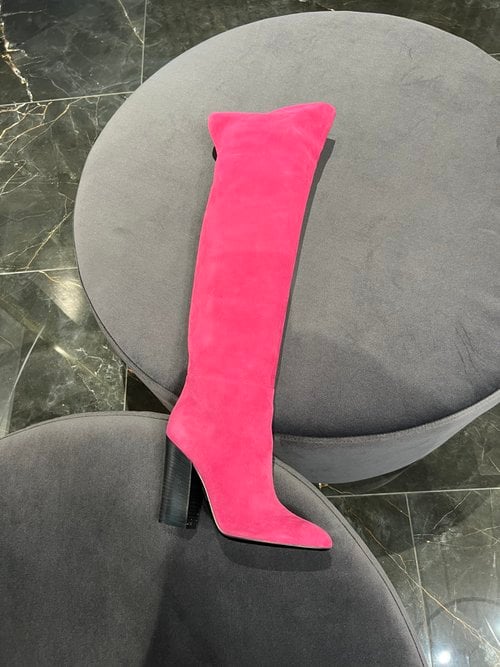 Pre-owned Sergio Rossi Boots In Pink