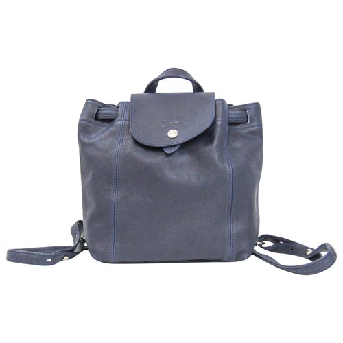 Pre-owned Longchamp Leather Bag In Blue