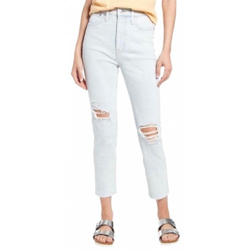 Pre-owned Madewell Boyfriend Jeans In White