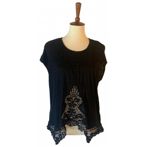 Pre-owned Generation Love Linen Blouse In Black