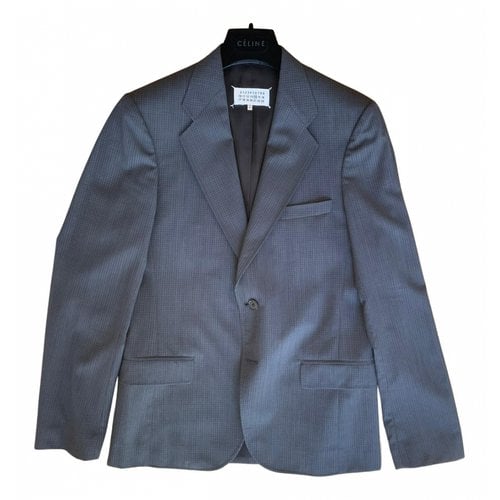 Pre-owned Maison Margiela Wool Suit In Anthracite