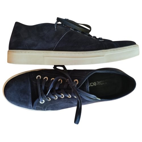 Pre-owned Neil Barrett Low Trainers In Navy