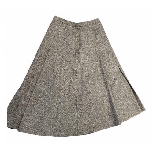 Pre-owned Lk Bennett Tweed Skirt In Brown