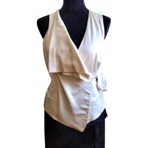 Pre-owned Alexander Wang Silk Blouse In Silver